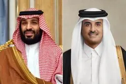 تماس امیر قطر و ولیعهد عربستان درباره شرایط منطقه