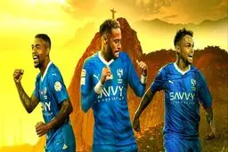 نیمار و 4 ستاره خارجی الهلال مقابل نساجی

