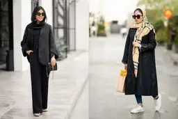 با پارچه ژاکارد مانتویی مشکی برای عید 1403 آشنا شوید