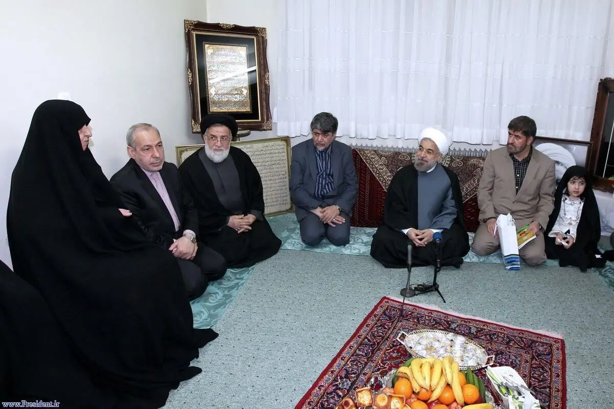 پیام تسلیت روحانی در پی درگذشت همسر آیت‌الله مطهری
