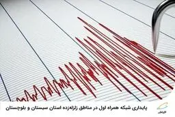 پایداری شبکه همراه اول در مناطق زلزله‌زده استان سیستان و بلوچستان 
