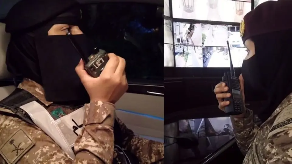 نیرو‌های زن ویژه تامین امنیت اماکن دیپلماتیک در عربستان/ ویدئو

