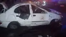پرت شدن راننده تیبا به بیرون در بزرگراه چمران

