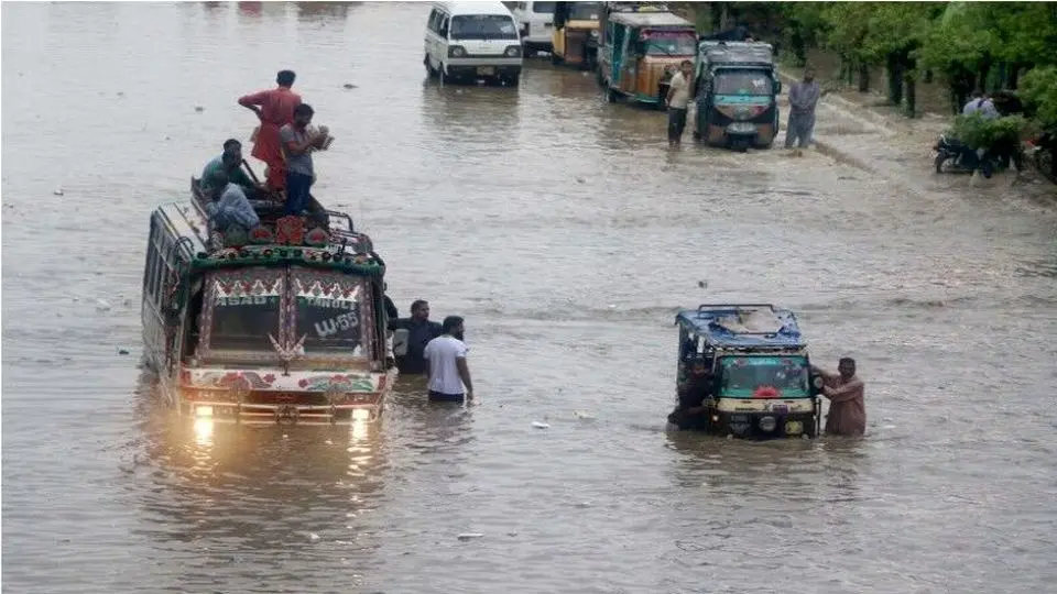 بارندگی شدید در پاکستان ۳۶ نفر کشته به جا گذاشت
