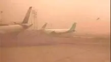 لغو پروازهای مسیر آبادان-تهران با گردوخاک 