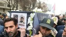 مراسم تشییع پیکر همسر شهید برونسی برگزار شد