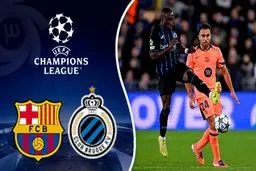 خلاصه بازی کلوب بروژ مقابل بارسلونا را ببینید+ ویدئو