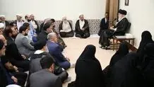 Leader receives Shahid Motahhari High School staff
