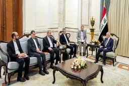 دیدار علی باقری با رئیس جمهور عراق

