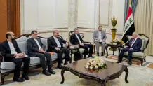 دیدار علی باقری با رئیس جمهور عراق

