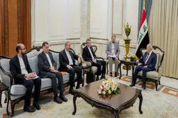 دیدار علی باقری با رئیس جمهور عراق

