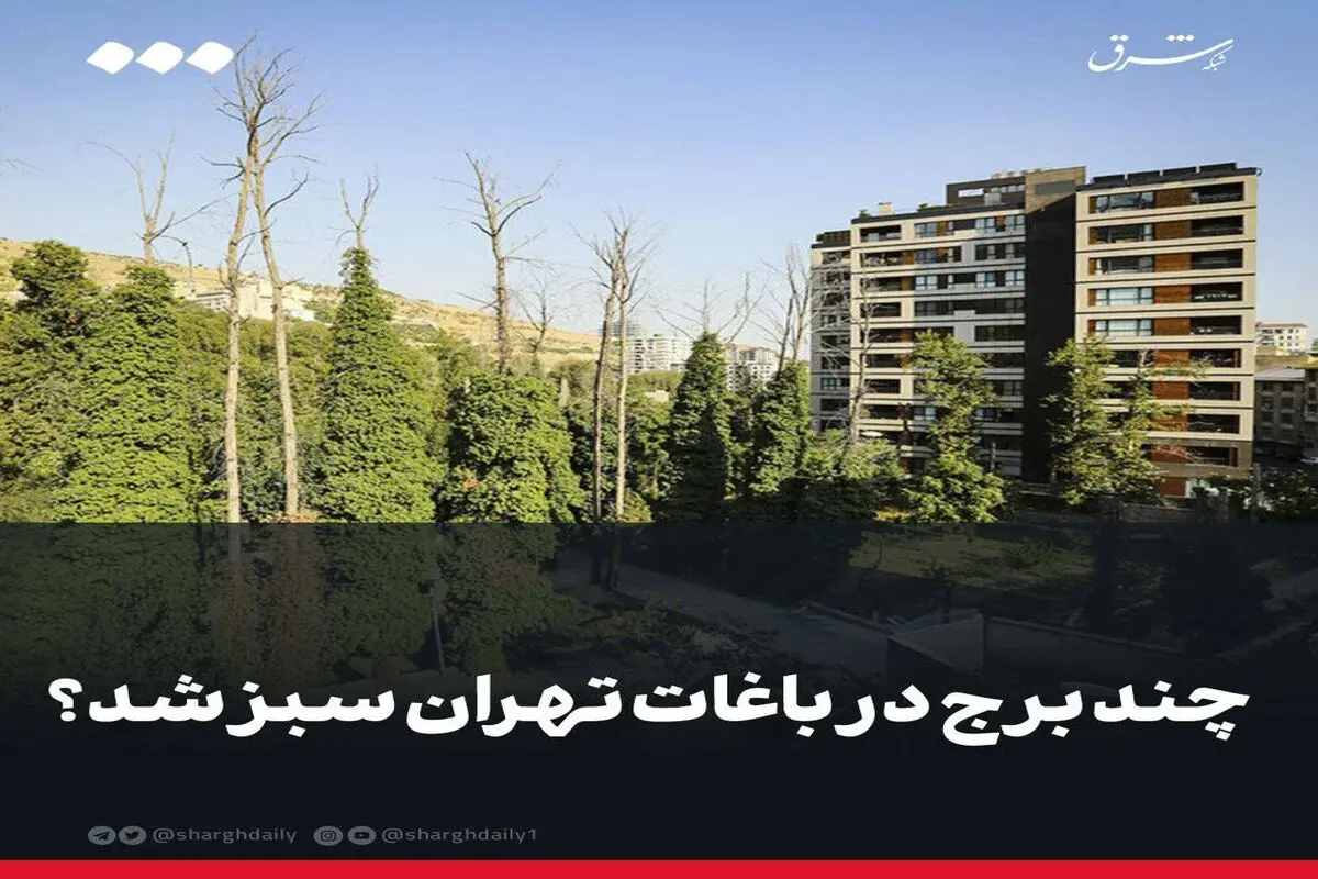 چند برج در باغات تهران سبز شد 

