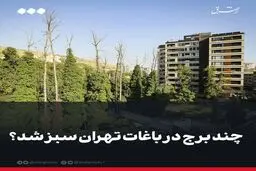 چند برج در باغات تهران سبز شد 
