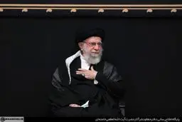 مراسم عزاداری امام حسین با حضور مقام معظم رهبری /عکس