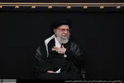 مراسم عزاداری امام حسین با حضور مقام معظم رهبری /عکس