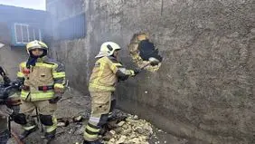 آتش‌سوزی در کارگاه رنگرزی شهرک گلریز جان یک نفر را گرفت + ویدیو