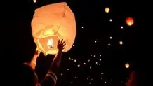 بالن آرزوها عامل آتش سوزی در چهارشنبه سوری