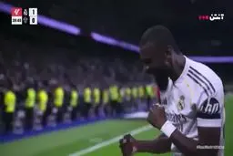 گل اول رئال مادرید به الچه توسط رودیگر+ ویدئو