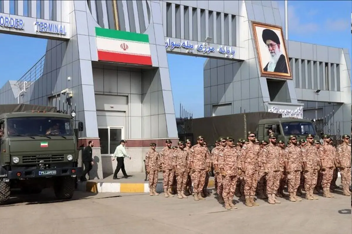 برگزاری رزمایش مشترک سپاه پاسداران و ارتش آذربایجان در قره‌باغ