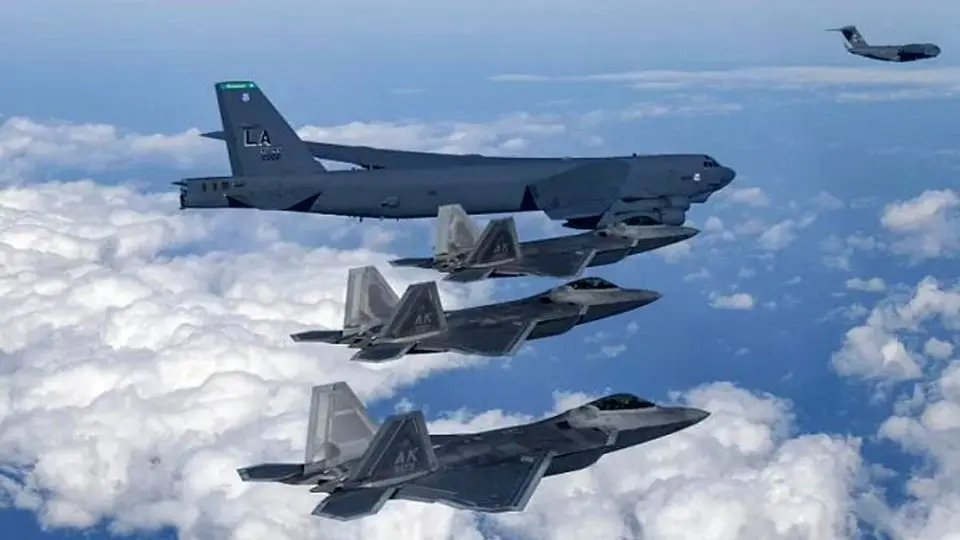 برگزاری رزمایش مشترک آمریکا و کره جنوبی با بمب‌افکن‌های بی-۵۲