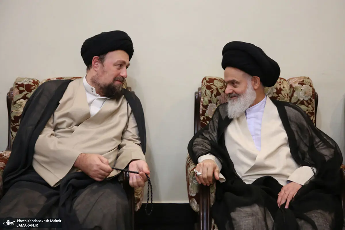 خوش‌وبش سیدحسن خمینی با اعضای خبرگان رهبری/ عکس

