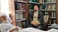 عیادت سیدحسن خمینی از آیت الله نوری همدانی