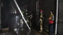 حریق در خیابان راه‌آهن قزوین مهار شد