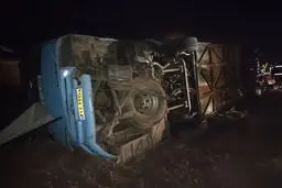 جزئیات تازه از واژگونی اتوبوس کرمان