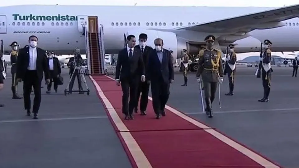 رئیس جمهوریة ترکمانستان یصل طهران 