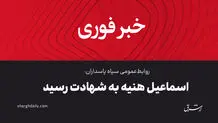 درخواست تشکیل جلسه فوری شورای امنیت سازمان ملل از سوی ایران/ تشریح جزئیات ترور هنیه از زبان جانشین رئیس دفتر سیاسی حماس/واکنش دبیر شورایعالی امنیت ملی و دبیر کل سازمان ملل/ تایید شهادت فواد شکر/ واکنش‌های داخلی و بین‌المللی به ترور هنیه