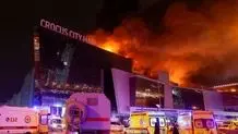 لحظه شروع تیراندازی و حمله تروریستی در کروکوس مسکو/ ویدئو