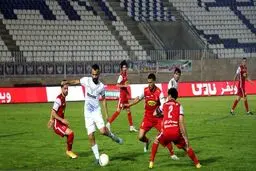 پیروزی پرسپولیس برابر ملوان در نیمه اول