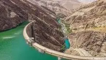 کاهش حجم آب سد امیر کبیر + ویدئو
