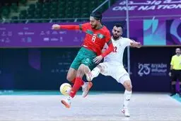 نتیجه فوتسال ایران مراکش/ شاگردان شمسایی متوقف شدند