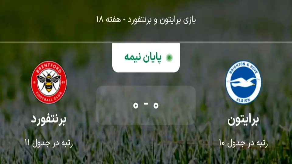 برایتون و برتنفورد صفر بر صفر