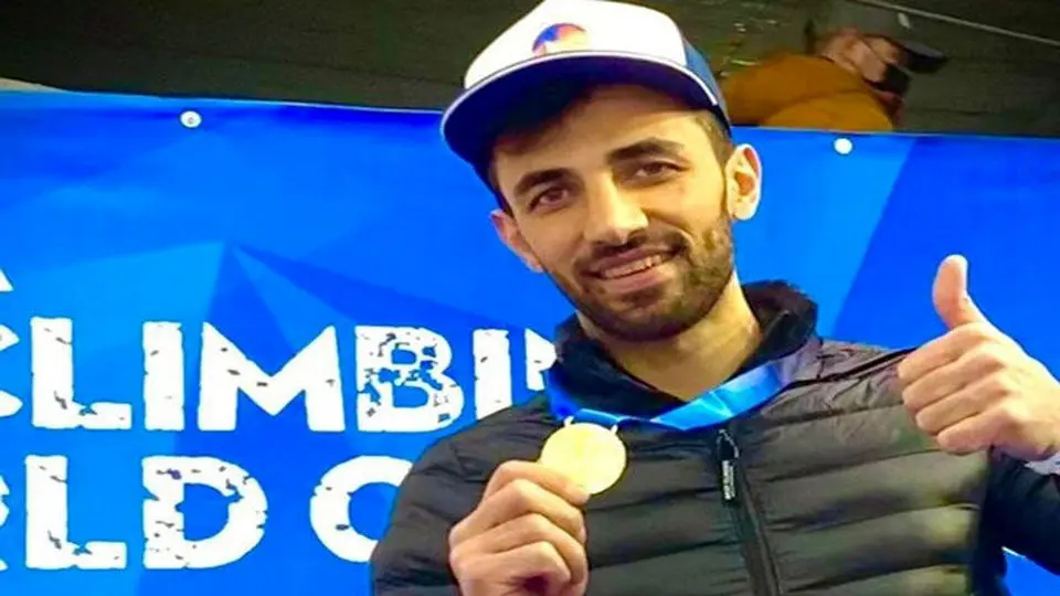 Iranian ice climber snatches gold in S. Korea