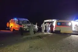 ۱۲ مصدوم و فوتی در تصادف زنجیره ای محور ریگان- ایرانشهر