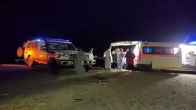 ۱۲ مصدوم و فوتی در تصادف زنجیره ای محور ریگان- ایرانشهر