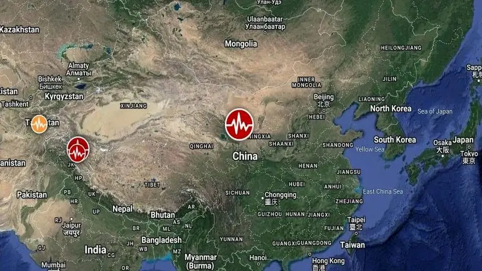 زلزله ۶.۲ ریشتری چین را لرزاند

