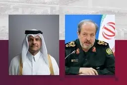 گفتگوی تلفنی مقامات ارشد نظامی ایران و قطر