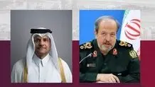 گفتگوی تلفنی مقامات ارشد نظامی ایران و قطر