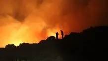 آتش سوزی گسترده در شرق عراق 