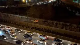 ترافیک سنگین اتوبان چمران در شب یلدا+ ویدئو