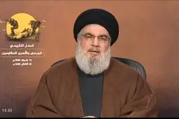 السید نصر الله : ما یعیشه محور المقاومة من مواقع قوة هو ببرکة الثورة الاسلامیة فی ایران