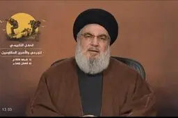السید نصر الله : ما یعیشه محور المقاومة من مواقع قوة هو ببرکة الثورة الاسلامیة فی ایران