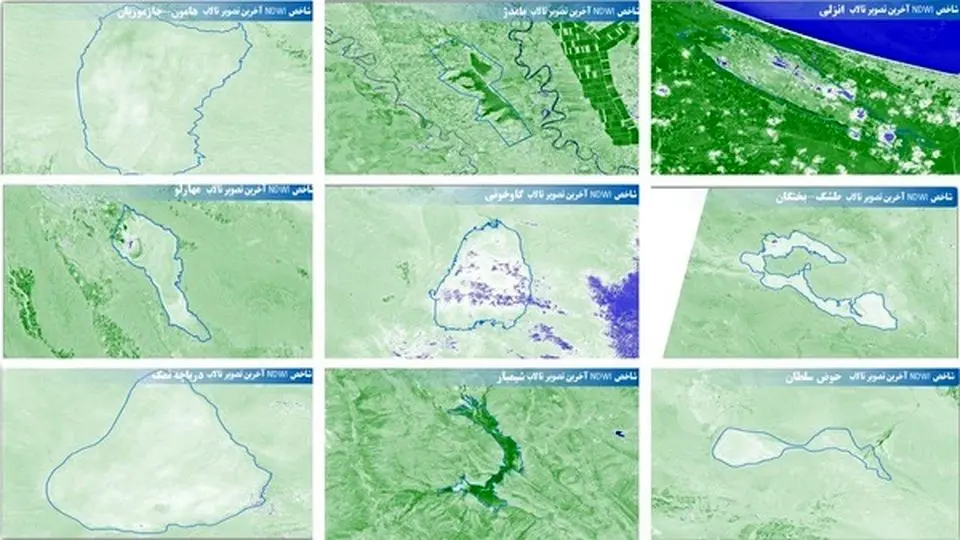 ۹ تالاب ایران بیابان شد