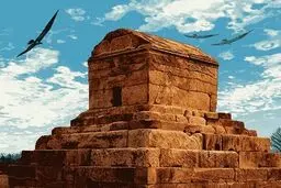 مقبره کوروش سفیدپوش شد + ویدئو