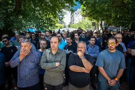 مراسم تشییع پیکر حمیدرضا درجاتی