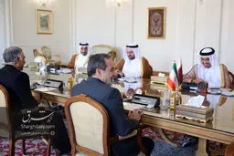 دیدار نخست‌وزیر و وزیر خارجه قطر با وزیر امور خارجه
