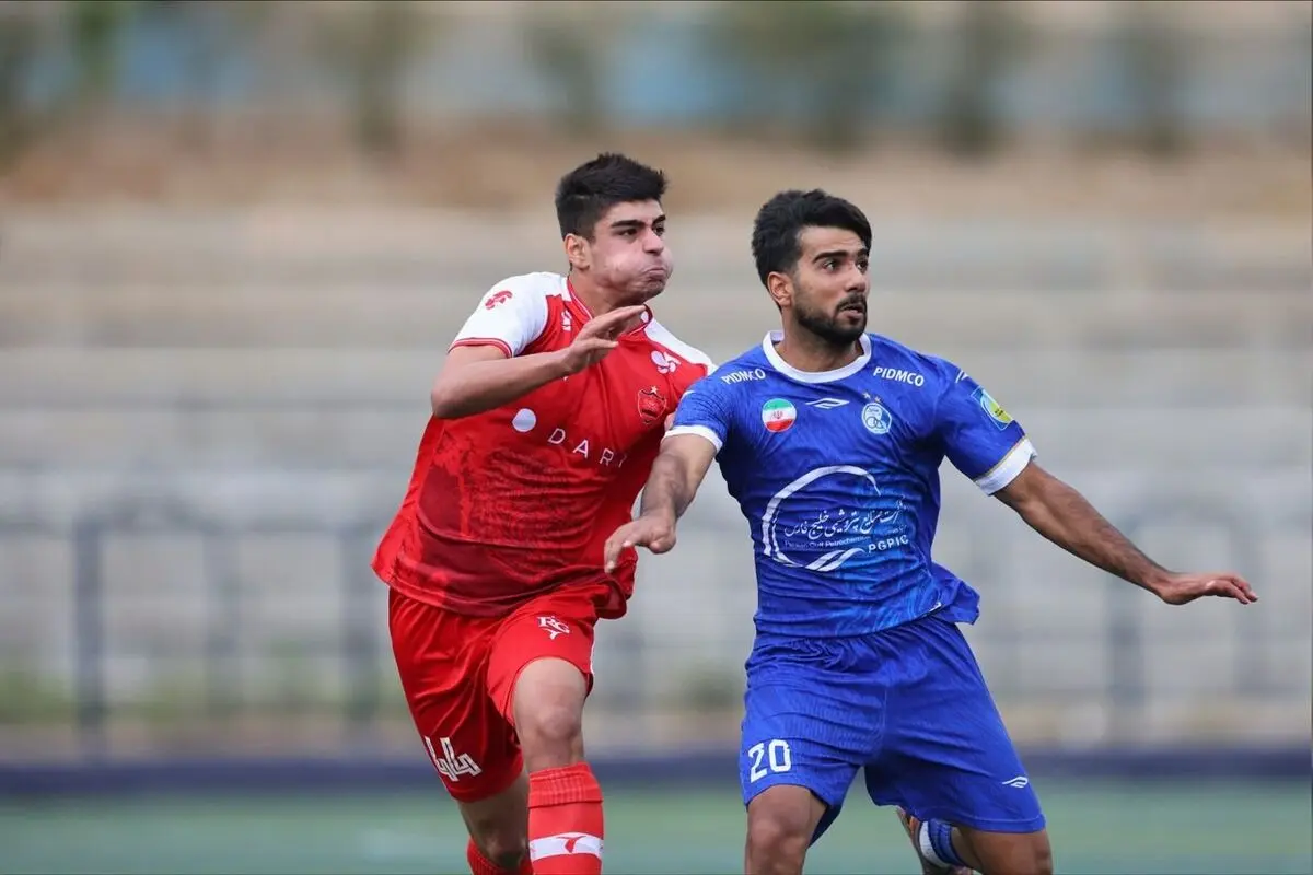 پایان فوتبال جوانان استقلال و پرسپولیس  با تساوی یک بر یک